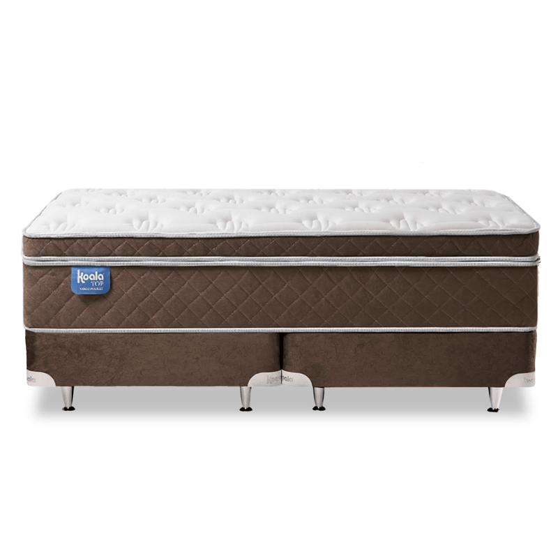Sommier Koala Top Visco Pocket Marron 200x200 cm